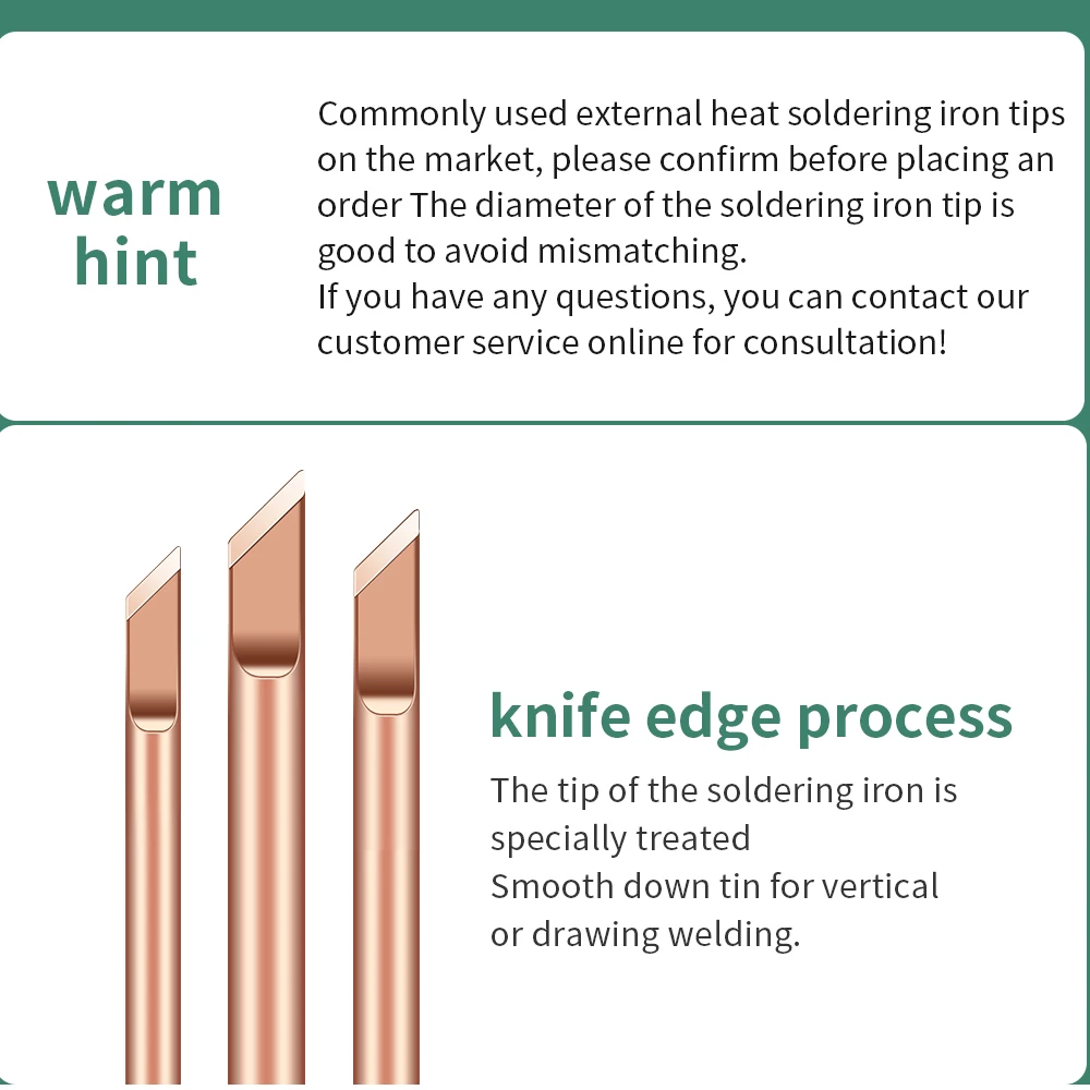 Soldering Iron Tips 4pcs External Heat B C D K Pure Copper 30w 40w 60w Replacement Tip Welding Repair Tools