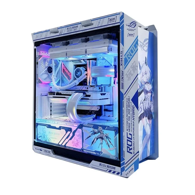 Diy pc Case Adesivos para Asus Rog Gx601 Helios Personalizados Chassis Frame Capa Frontal Stricker Gabinete Mod Gamer Peças Decorativas - Imagem 3