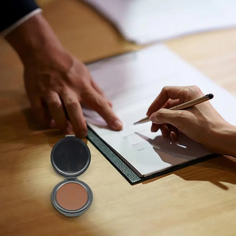 Fingerprint seal portable stamp ink pad for notary supplies identification security ID pad school definition for notaries school ink stamp ink stamp pad