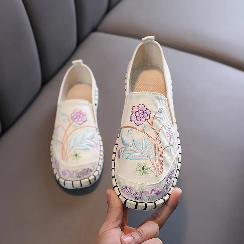 Comemore Beijing Embroidered Hanfu Shoes Woman Spring Summer 2024