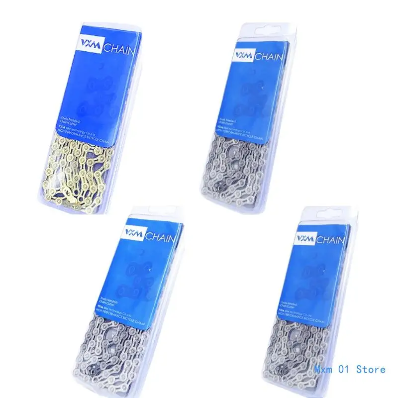 

X11 128 10 11 Speed Ultralight Chain Half-Hollow Mountain Road Bike 116-Links Chain MTB Parts Drop shipping
