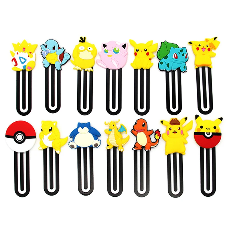 

Anime Pokemon Figure Pikachu PokeBall Bookmark Cartoon Character Turtle Charmander Cute Metal Bookmark Kids Birthday Gifts