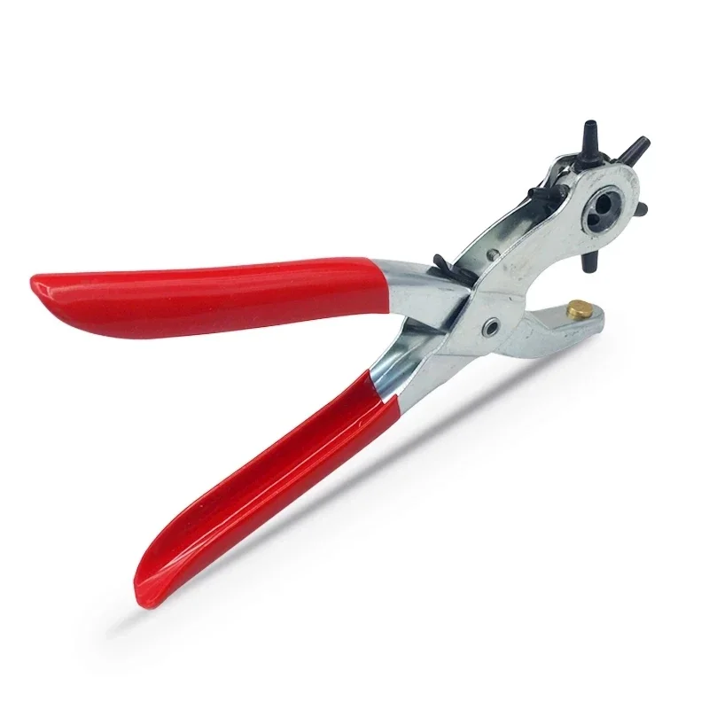 Leather Hole Puncher Eyelet Installation Punch Tool Leather Belt Hole Punch Plier Sewing Machine Bag Setter Tool Watchband Strap Household Leathercraft