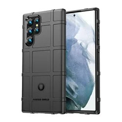 Shockproof Rugged Silicone Armor Phone Cover Shield - Galaxy Note10+ (Black)