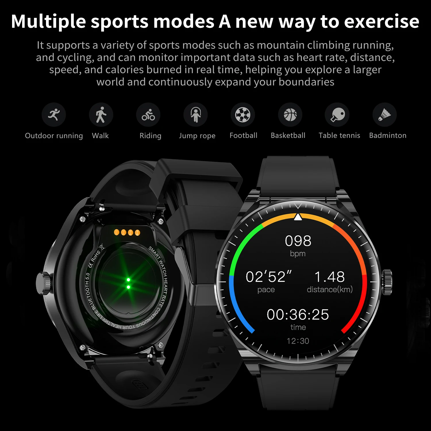 TWS Headphone Smart Watch Men Women NFC Function Sport Fitness Tracker Heart Rate Monitor Noise Reduction Earphone Smartwatch 4