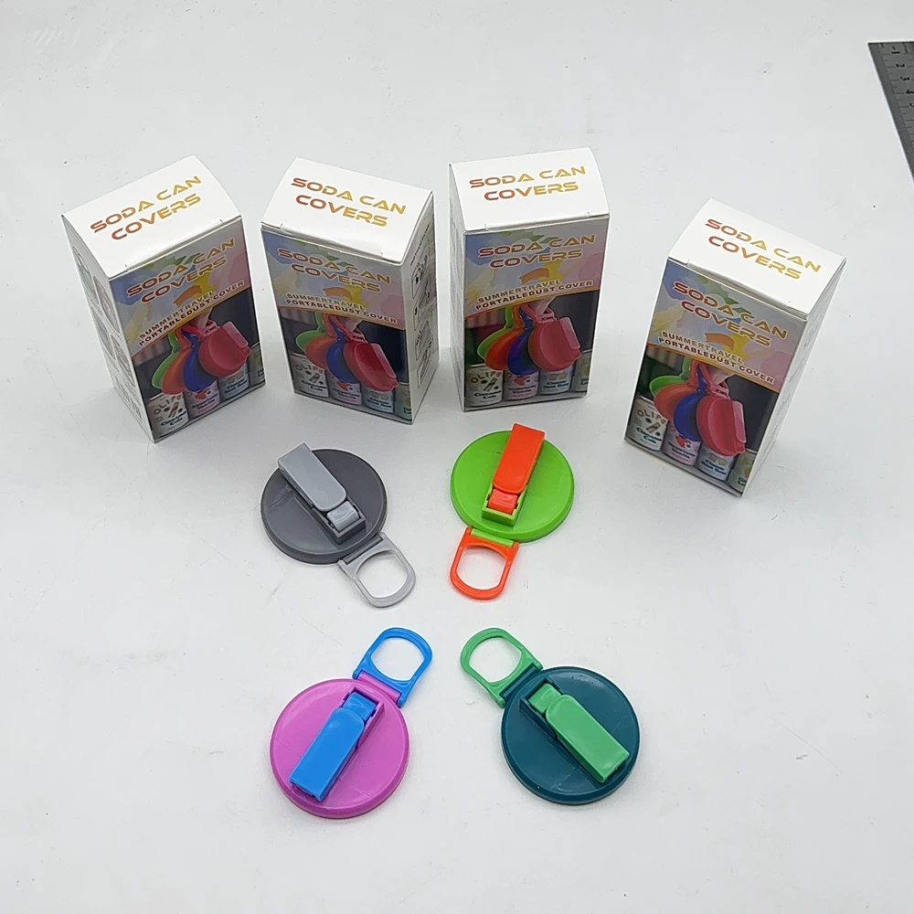 Soda can lid Portable Soda Can Lid Silicone Straw Soda Can Lid Reusable Suitable For Canned Beverages Beer Juice 1pcs With 2 straws