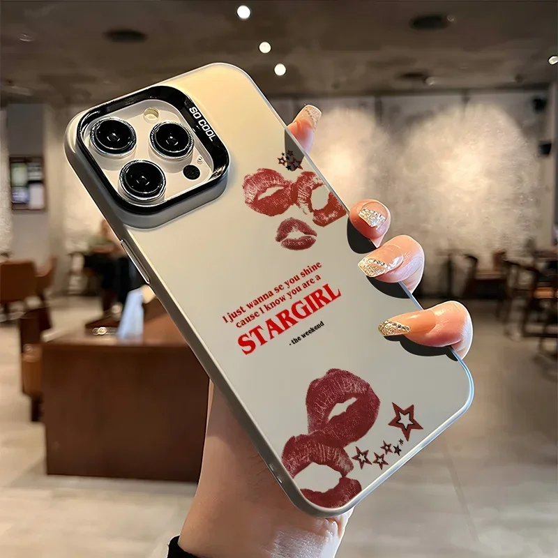 Vibrant Red Lips Print Phone Case - Bold & Stylish Design