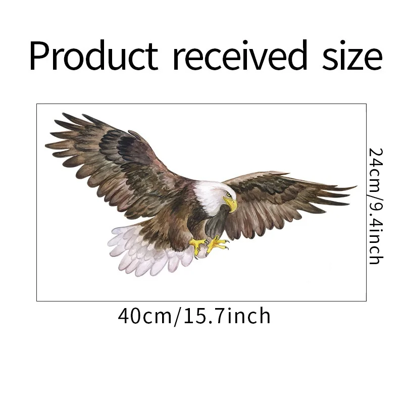 Removable Eagle Soaring Bird Decorative Vinyl Office Decor Wall Art Sticker Students Dormitory Decoration Classroom Decal Poster