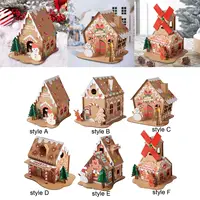 Christmas Cardboard House Kits Play Fun Indoor Outdoor Decorations Christmas 2