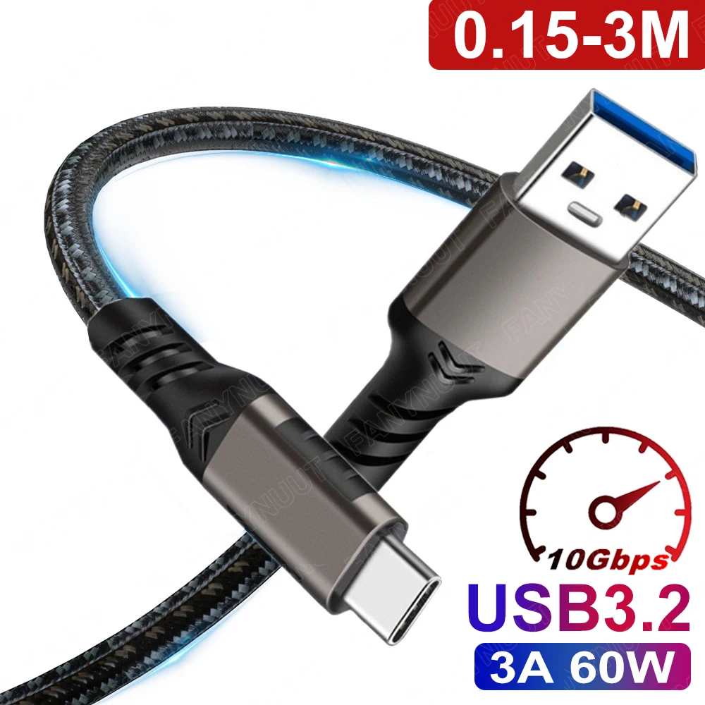 USB 3.1 Gen2 10 Гбит/с кабель для быстрой зарядки с iPhone 15 Galaxy S20 S10S9 S8
