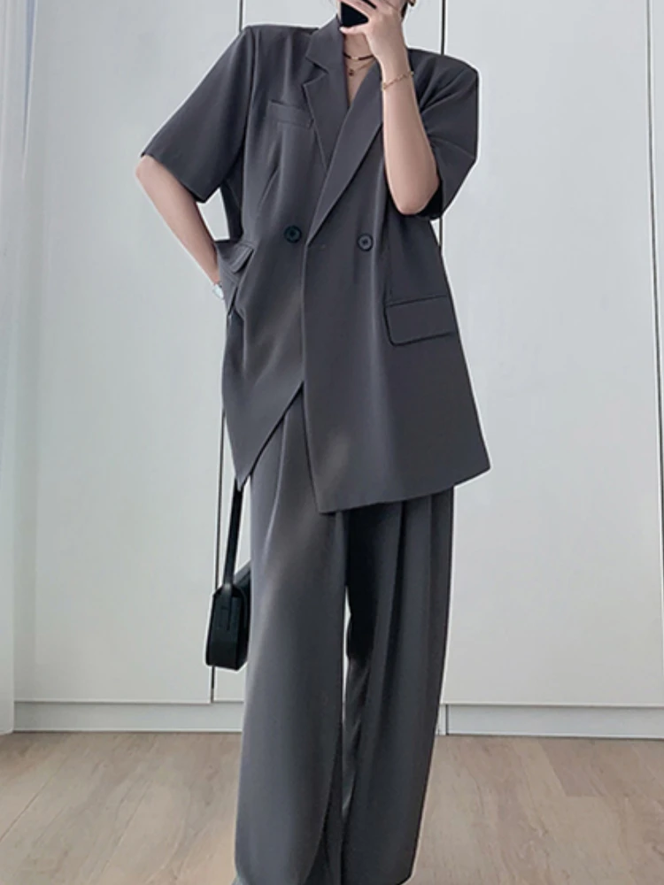 Formal Woman Office Clothes Two Pieces Set Summer Chic Casual Loose  Business Blazer Pantsuit Women Fashion Korean Trousers Suit - AliExpress Formal Woman Office Clothes Two Pieces Set Summer Chic Casual Loose Business  Blazer Pantsuit Women Fashion Korean Trousers Suit - AliExpress