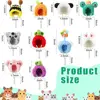 Handmade Crochet Pet Wool Hat Hamster Golden Silk Bear Plush Cute Little Hat Photo Props for Mini Pet Supplies 6
