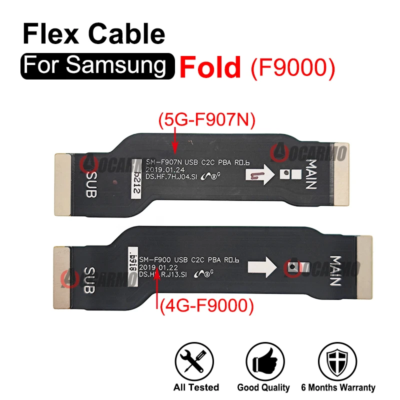 

Для Samsung Galaxy Fold F9000 F907N материнская плата подключение USB гибкий кабель запасная часть для ремонта