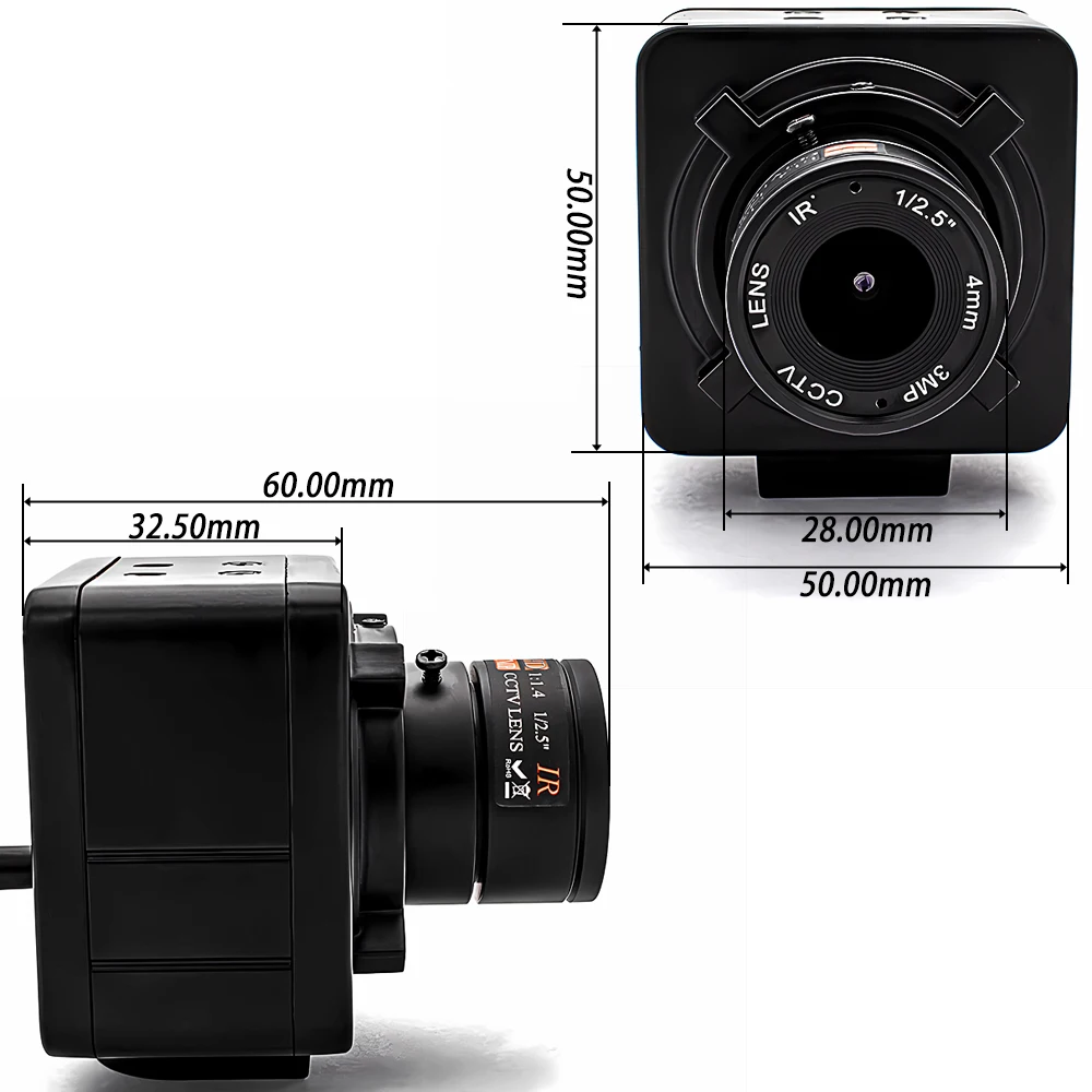 20X Zoom IP Camera 1080P 60FPS 1/2.8" IMX307 CMOS With 5-50mm Varifocal Lens Sup