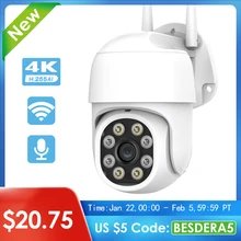 

NEW 4K 8MP 5MP Ultra HD PTZ WiFi Camera AI Human Detection 1080P Outdoor Security IP Camera Auto Tracking P2P Video Surveillance