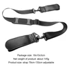 Nylon Skiing Pole Shoulder Hand Carrier Lash Handle Straps Adjustable Buck Hook Loop Protecting Black Nylon Ski Handle Strap Bag 6