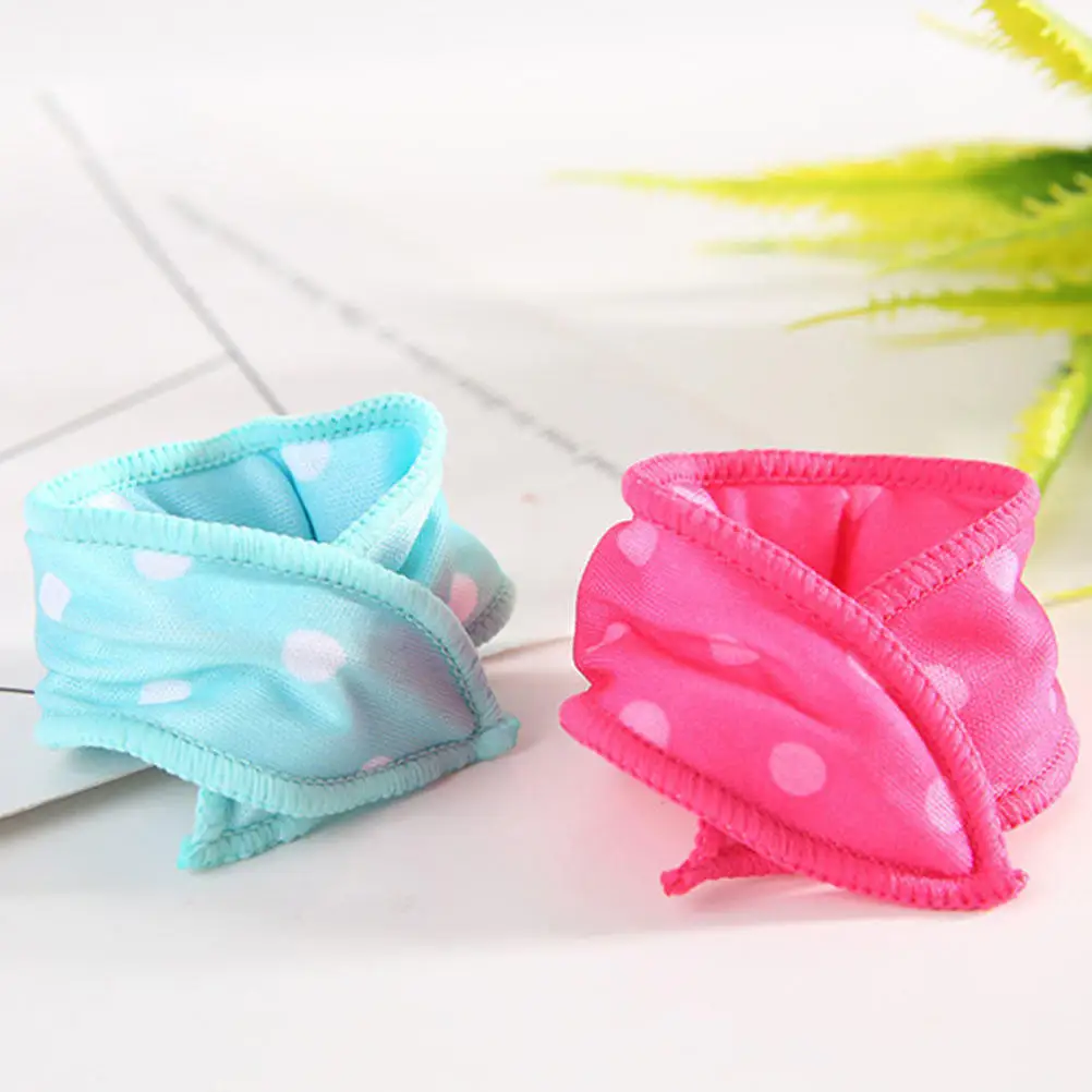 6Pcs 헤어 롤러 스폰지 컬러 블루 경량 셀프 그립 헤어 스타일링 도구 DIY 웨이브 만들기 헤어 컬러 여성용
