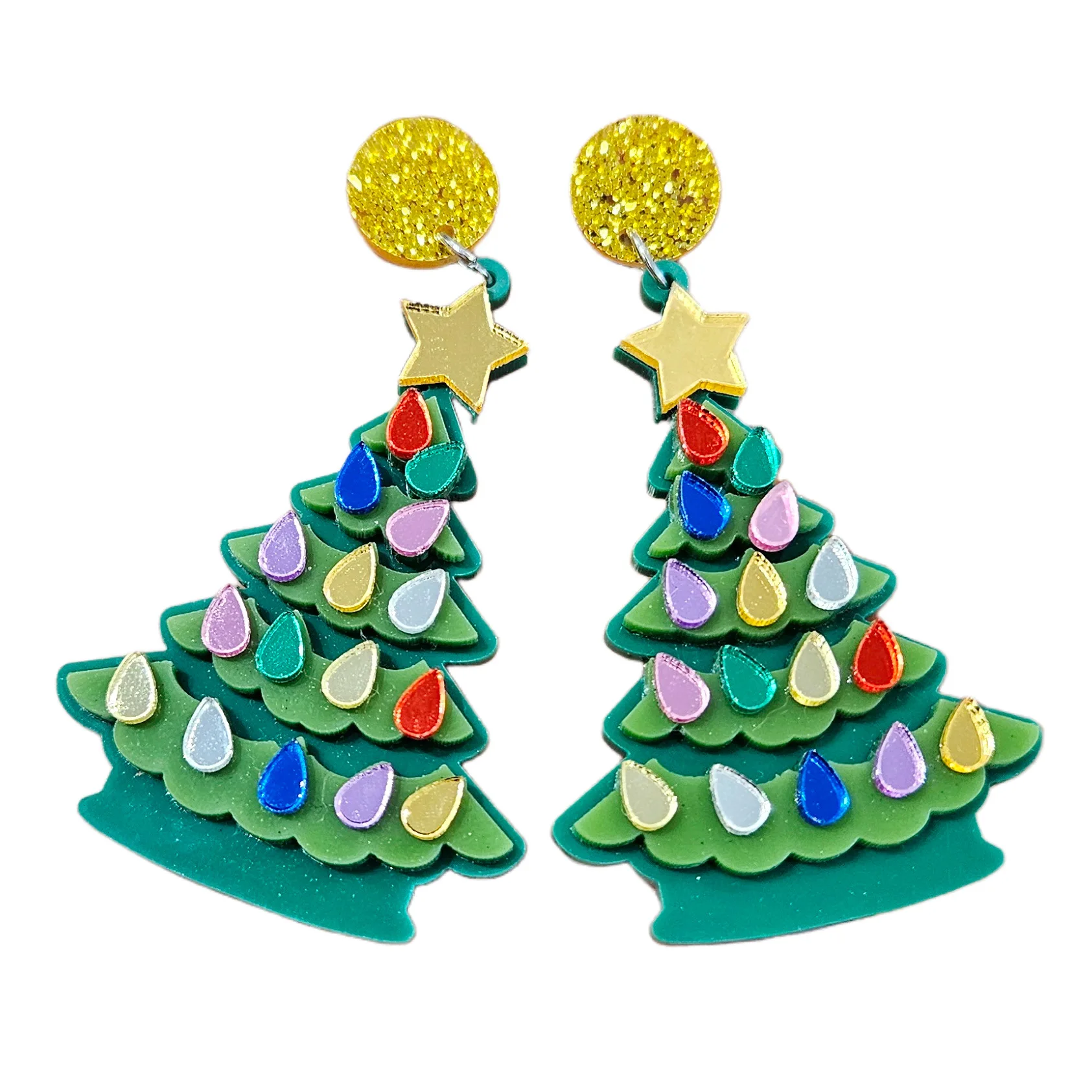 9 Paia Orecchini A Tema Halloween E Natale - Pendenti E A Bottone, Lega Placcata, Stile Set 1