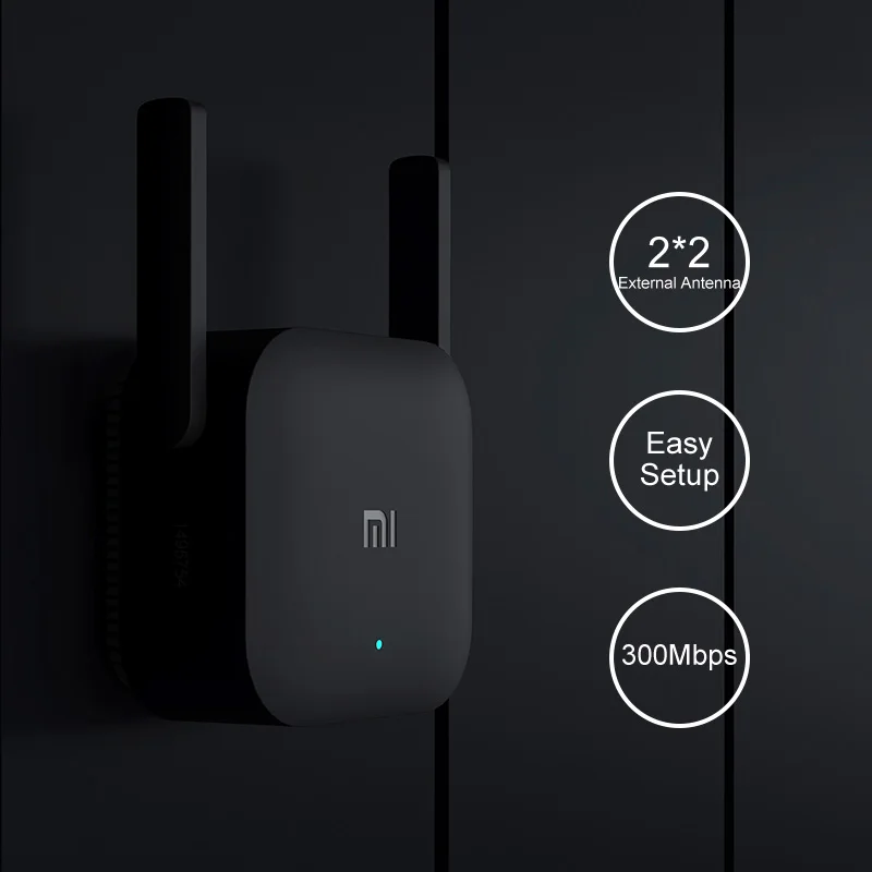 NEW Xiaomi WiFi Repeater Pro 2.4G 300M Mi Amplifier Network Expander Router  Power Extender Roteador 2 Antenna for Router Wi-Fi