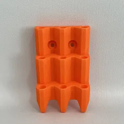 Minimalist Wall - Mounted 3D - Printed Dart Organizer Stand in PLA (Orange)