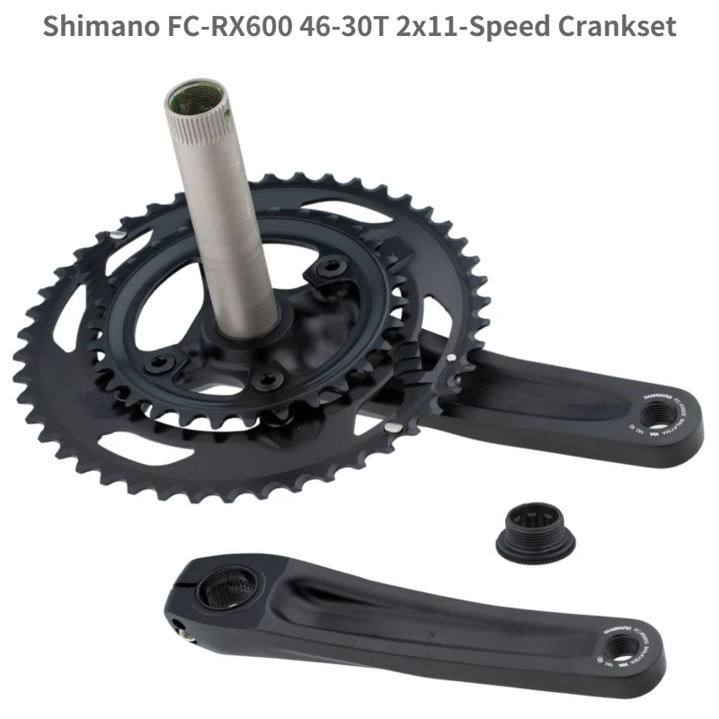 SHIMANO-GRX fcロードバイク用クランクセット,rx600,2x11,rx600