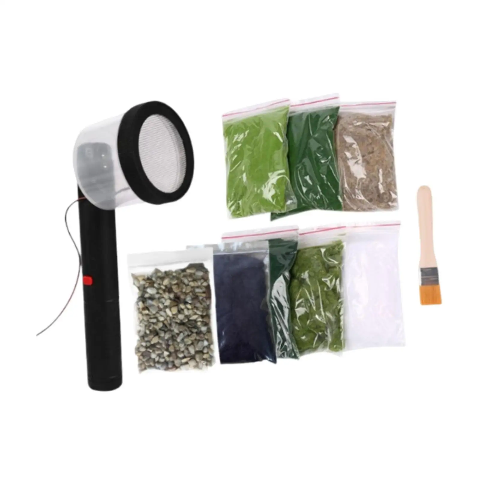 정적 잔디 도포기 정전기 무리를 짓는 기계 철도 Sandtable 무리