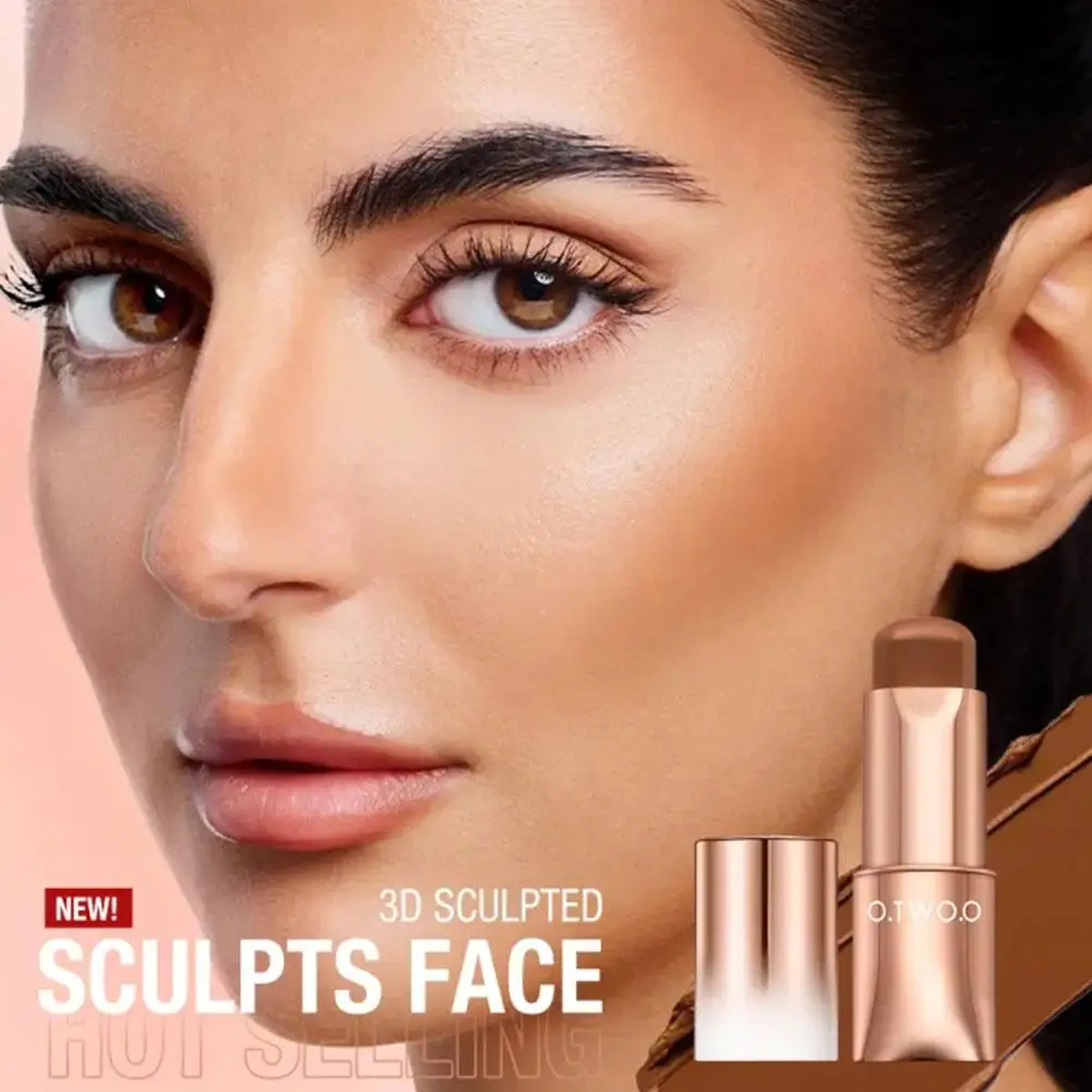 Palo de contorno impermeable Natural, fácil de dar forma, Cosméticos faciales, Resaltadores de decoración mate, lápiz perfilador, sombra, Fini N5L0