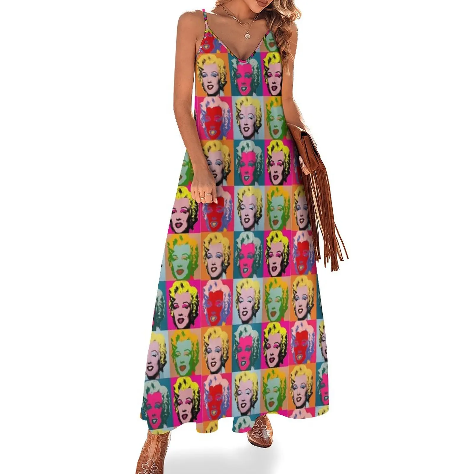 

Andy Warhol, Marilyn Monroe Sleeveless Dress Long dress womens dress