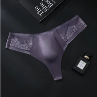 Tanga homme sans couture, string en dentelle, lingerie masculine, poche convexe 3D, sous-vêtements grande taille pour hommes, sexy pour les garçons, tangas hommes. 3