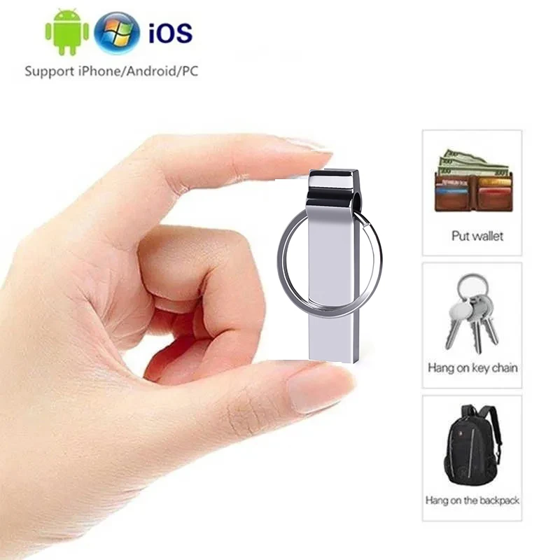 Z-suite 10Pcs USB Flash Drives 128GB Pen Drive Flash Disk 64GB Memory Stick for Computer Metal Mini PenDrive Free Logo U Disk