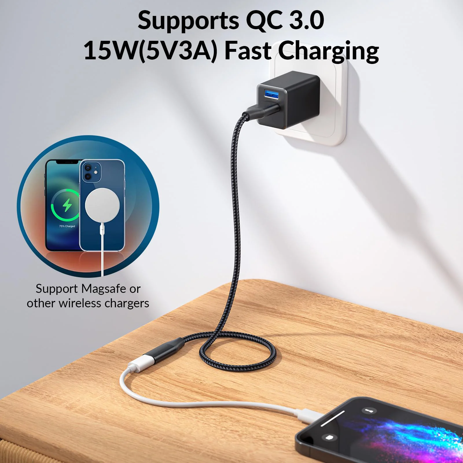Hannord USB to Type C 케이블 변환기 OTG USB 어댑터 남성 유형 A-여성 유형 C 10Gbps 하드 드라이브 노트북 전화 Carplay