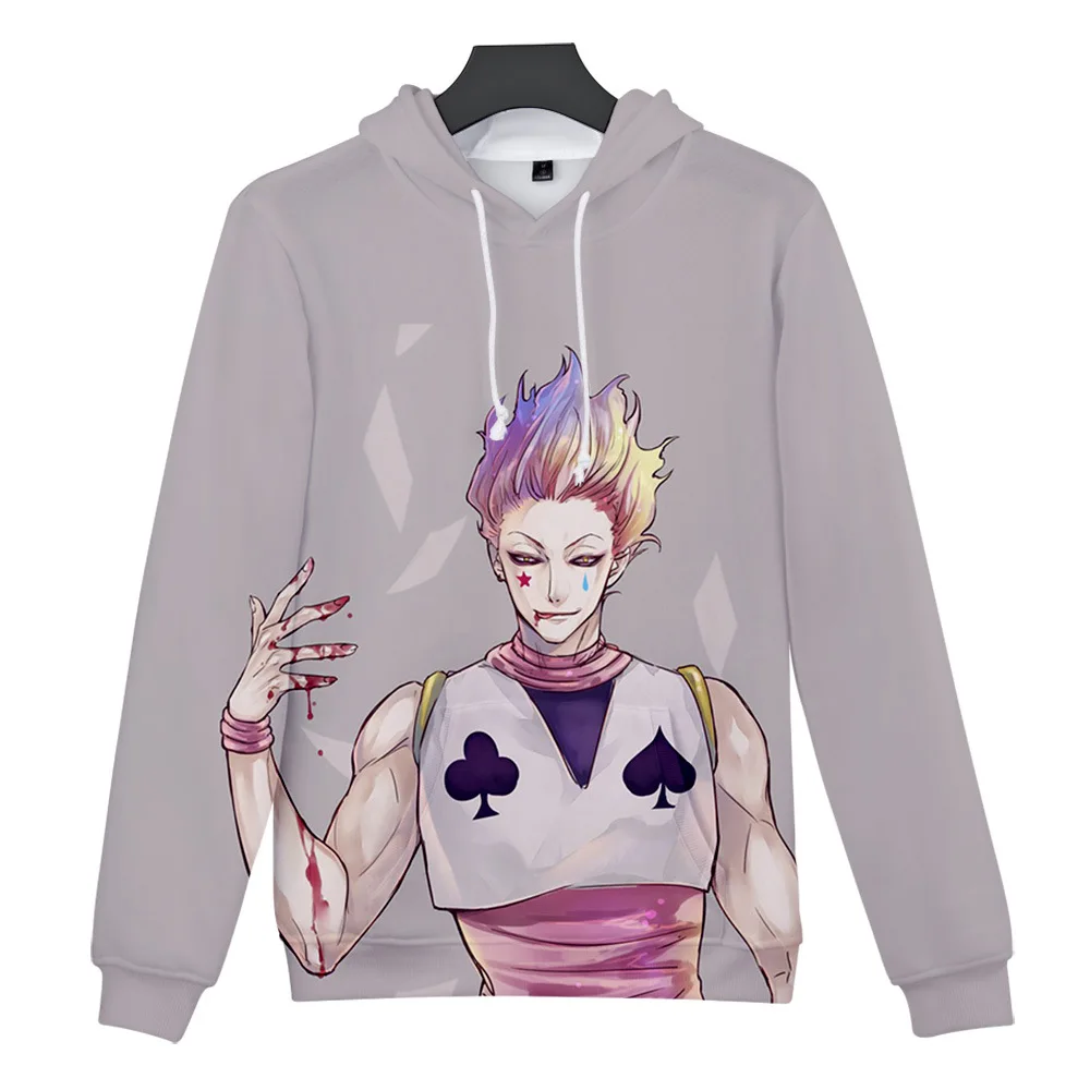 plain white hoodie 2022Hot Sale Creative Comic Hunter X Hunter Hisoka 3DHoodies Sweatshirts Men/Women Long Sleeve Hoodie Fashion Casual Anime Pullo black sweatshirt