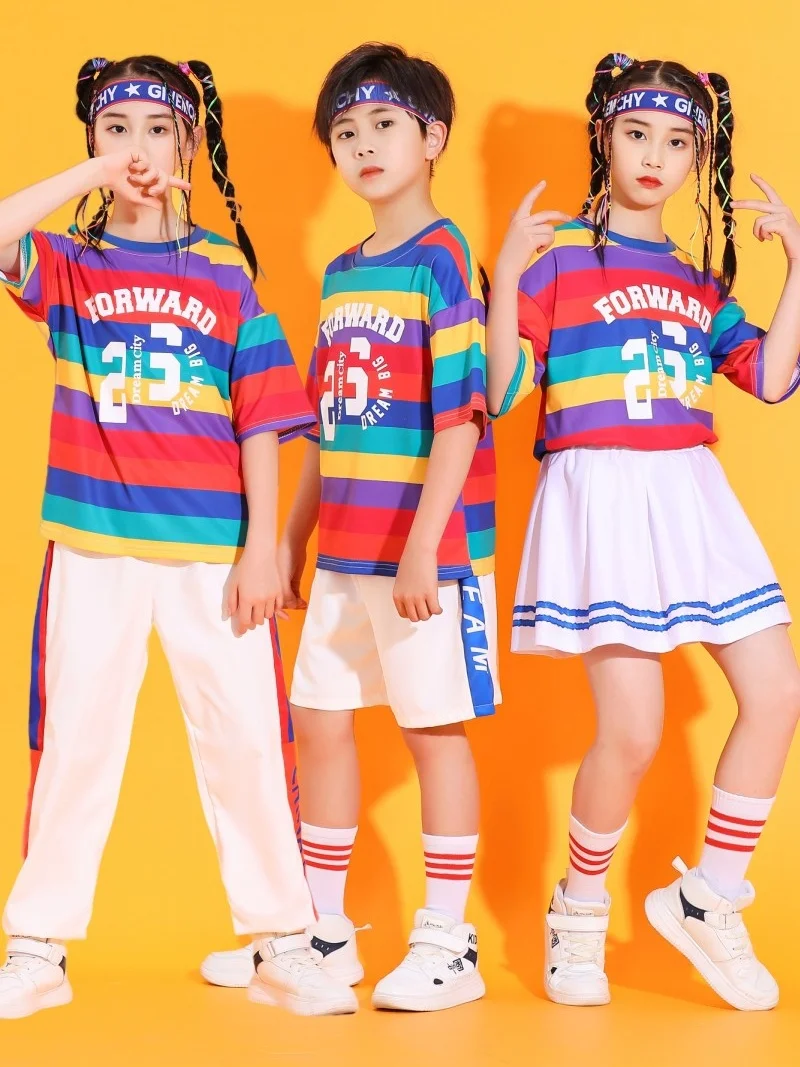 

Children's Cheerleading dance stage costumes Team Performance Clothing Street Dance, Cheerleading Primary School Students'