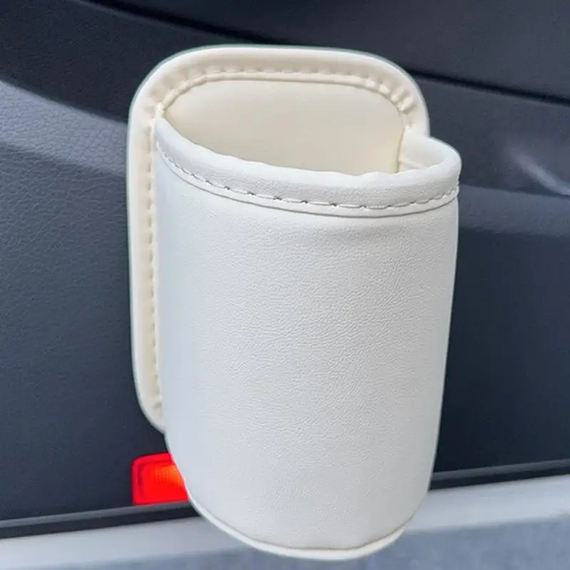 Car door cup holder Leather Automotive Drink rack Storage bin auto Back Seat cup holder Organizer for car interior accessories