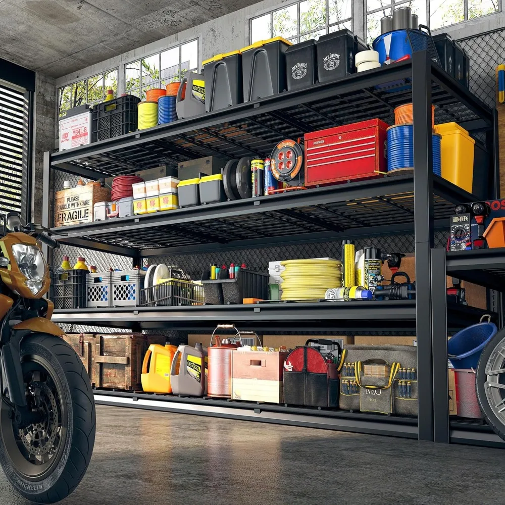 60" W Garage Shelving Heavy Duty Storage Shelves 2500 LBS Commercial Metal Shelving Units and Storage Rack Shelf for Garage 5