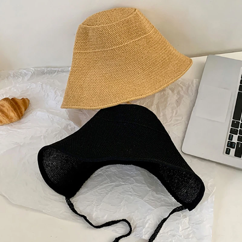 Cappello da sole in lino a tesa larga donna estivo regency_voghion.com