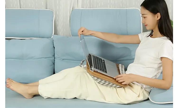 Description Picture 6 of itemMUMUCC Soft Ergonomic Computer Desk solid wood board Suitable for bed, sofa, computer, notebook portable laptop Deskjavascript: