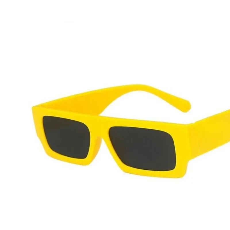 Vintage Sunglasses Polarized Sunglasses Fishing Sunglasses Cyberpunk Sunglasses Women's Hip-hop Square Men Hole Design White Blue UV Protection Eyewear