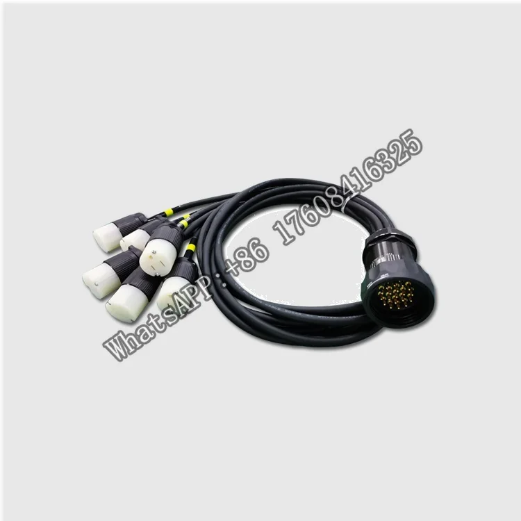 

19Pin Socapex cable breakout to Edison 5-15R plug electric power split cables