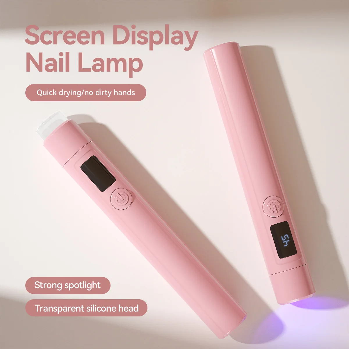 ضوء الأشعة فوق البنفسجية المحمول لأظافر الجل مع حامل، مصباح أظافر لاسلكي صغير محمول، غطاء حماية للعين، علاج فلاش للغراء