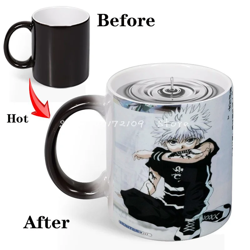HUNTER×HUNTER Killua Zoldyck кружка керамическая для кофе воды чашки горячая и холодная