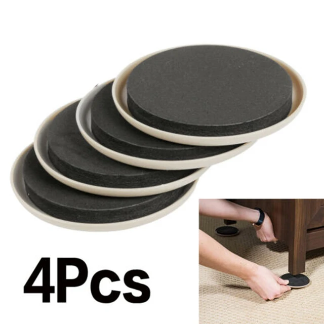 4 Pcs Furniture Sliders Legs Pads For Carpet Heavy Duty Furniture Slider  Movers Gliders Moving Anti