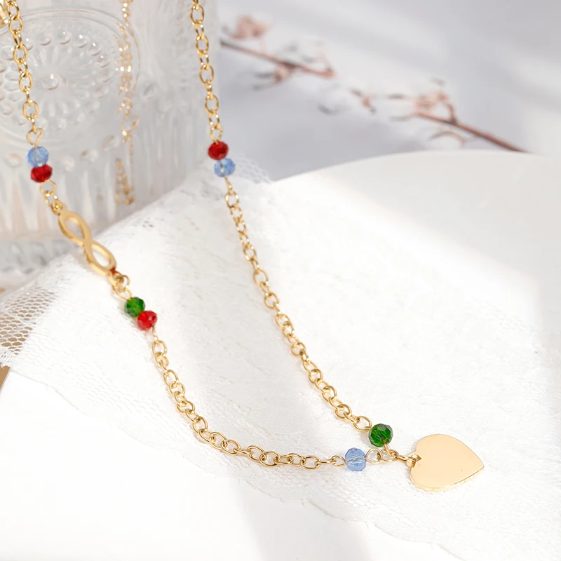 Cuore pietra naturale collana pendente - Gioielli - Collane - di ne