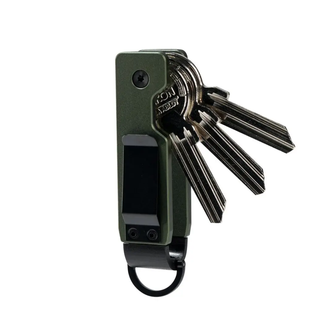 Sleek Aluminum Multi-Functional Key Organizer and Portable Compact Keychain Holder Gift