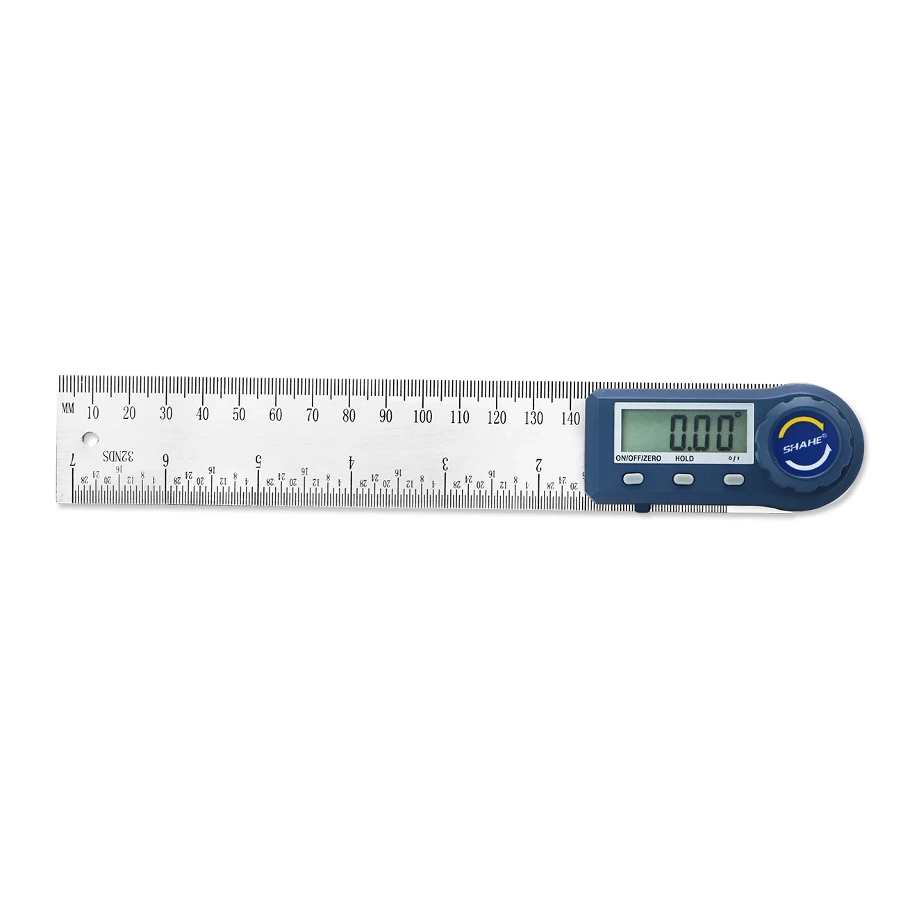 Digital Angle Finder Ruler 7 Inch/200 mm Stainless Steel with Case, Digital Protractor Angle Finder for Woodworking Measurement 3