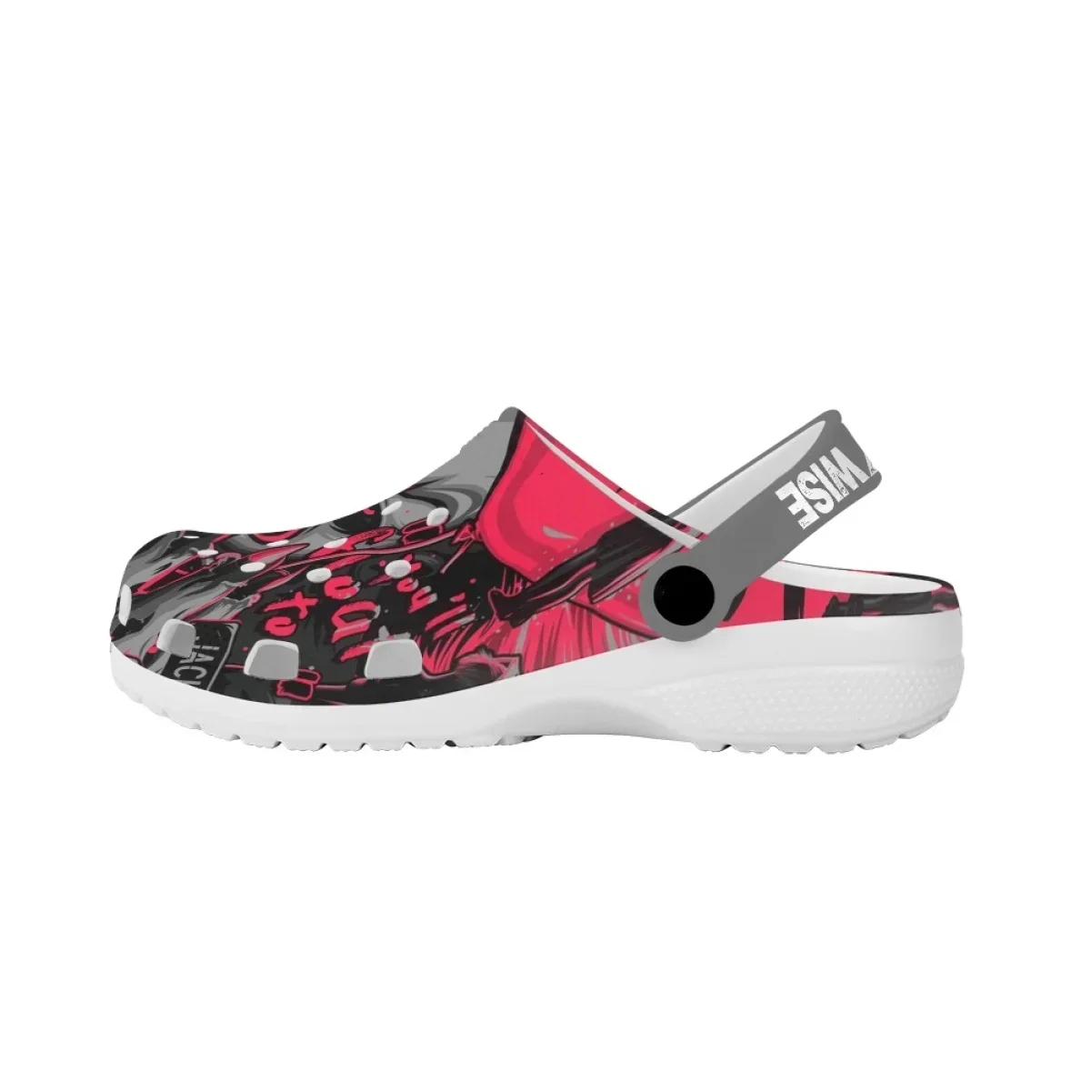 Pennywise Horror Movie Design Clogs Wear Increased Non-slip High-heeled Shoes Hole Shoes Beach Sandals Home Slippers Sandalias
