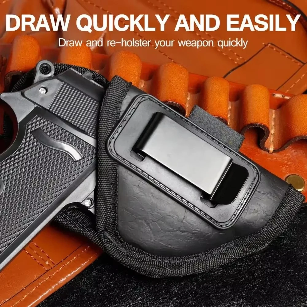 Tactical IWB PU Leather Concealed Carry Holster for Small 380 Keltec P238 S&W Bodyguard Ruger LCP Hunting Accessories pistol holster gun holster gun accessories hunting holster