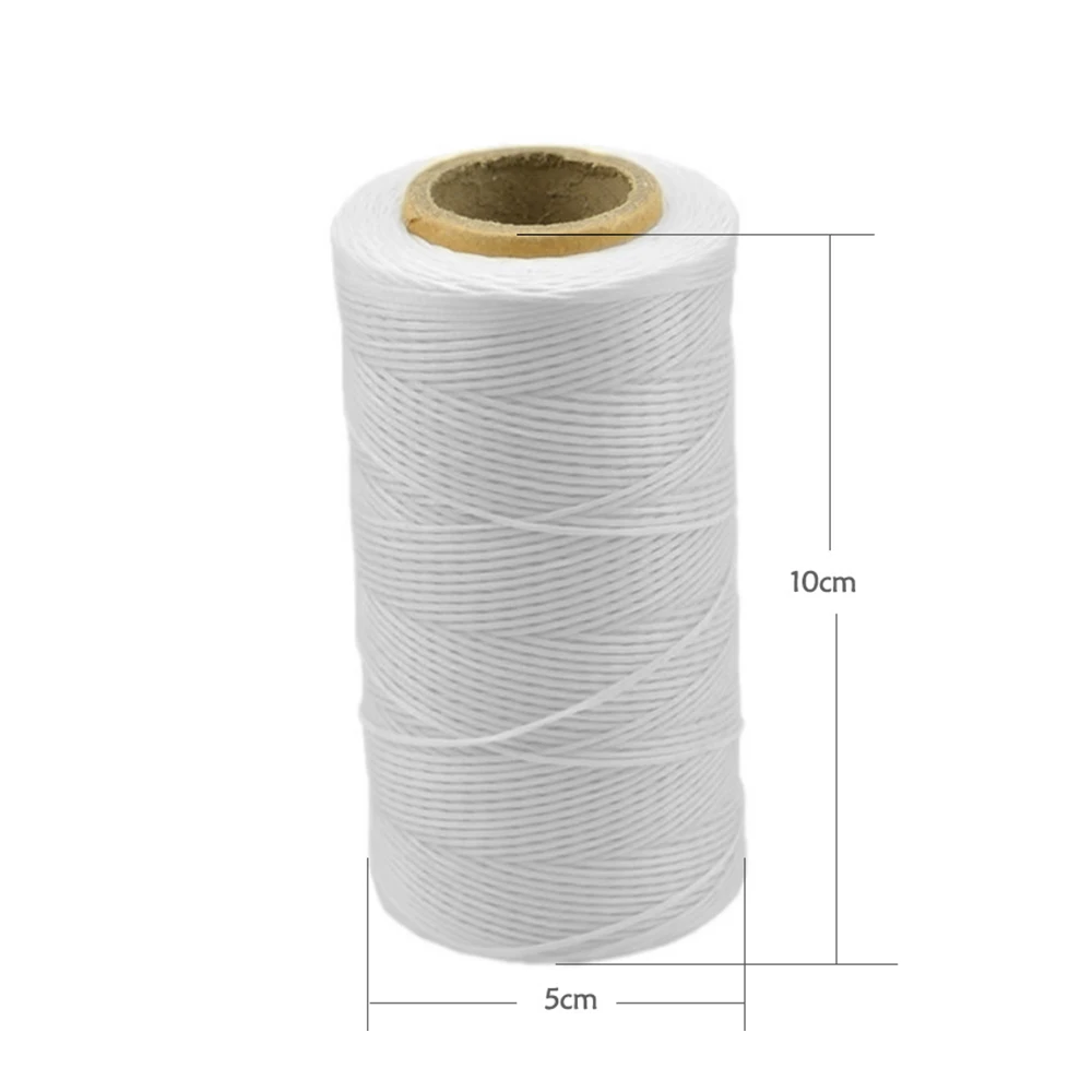 260 Meters Leather Flat Waxed Thread Polyester Sewing Threads Leather Craft Hand Stitching Line DIY Bracelet Repair Work Cords