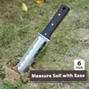 Professional Hori Hori Garden Knife with Leather Sheath, Protective Handguard, Sharpening Stone Included, for Weeding, Digging 2