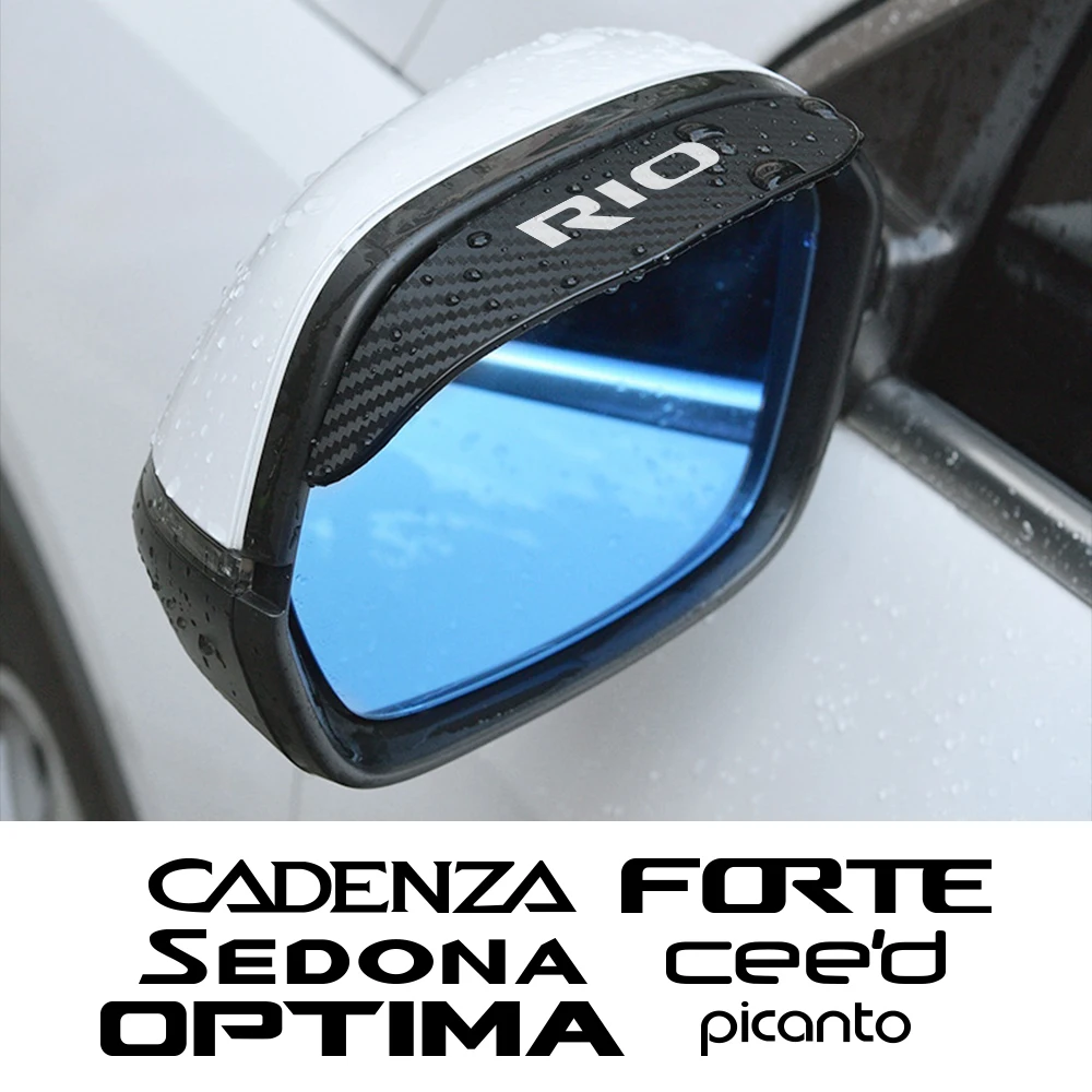 Rearview Mirror Rain Eyebrow Car Rearview Mirror Rain Eyebrow Visor Sticker Accessories For Kia Rio Picanto Ceed Forte Optima Sedona Cadenza K9 Telluride rearview mirror rain shield rearview mirror rain eyebrow car rearview mirror visor rearview mirror rain guard rearview mirror visor